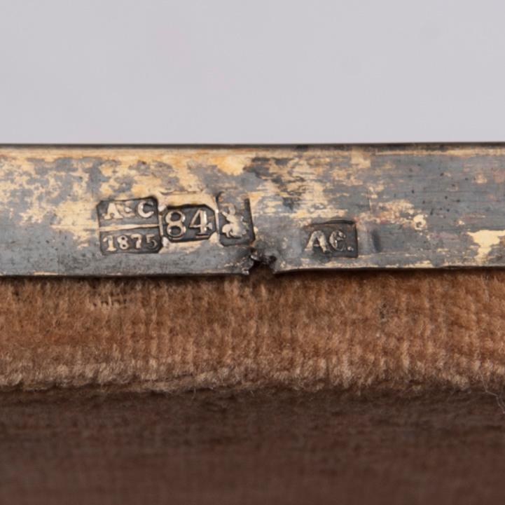 IKON, silver och delvis förgylld risa, Moskva, Ryssland 1875.