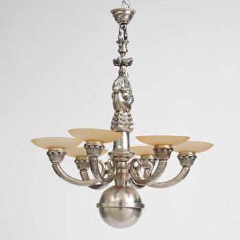 Per Torndahl, a Swedish Grace ceiling lamp, Atelier Torndahl, 1920s.