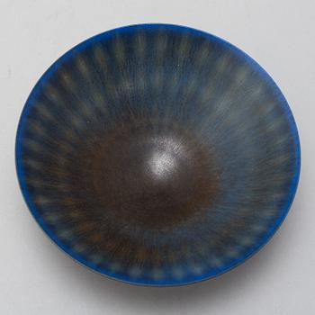 BERNDT FRIBERG, a stoneware bowl, from Gustavsbergs studio, 1962, signed.