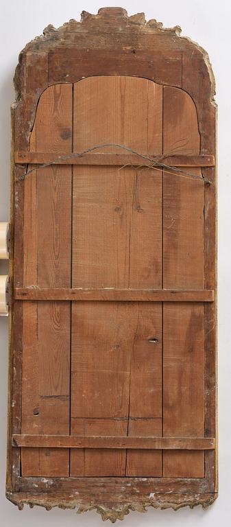 A rocococ giltwood mirror, Stockholm, later part 18th century,