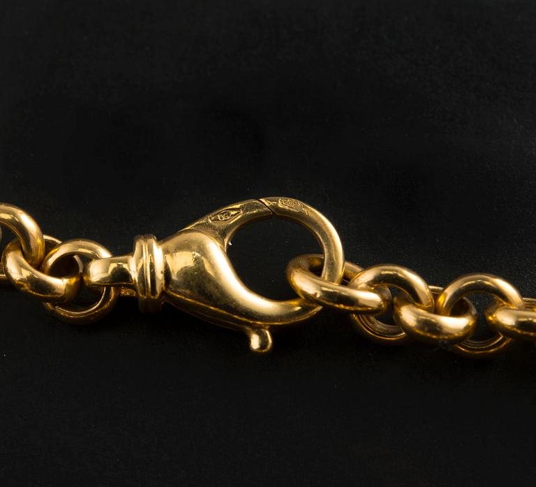 A NECKLACE, 18K gold, Switzerland 1970 s. Length 85 cm, weight 83 g.