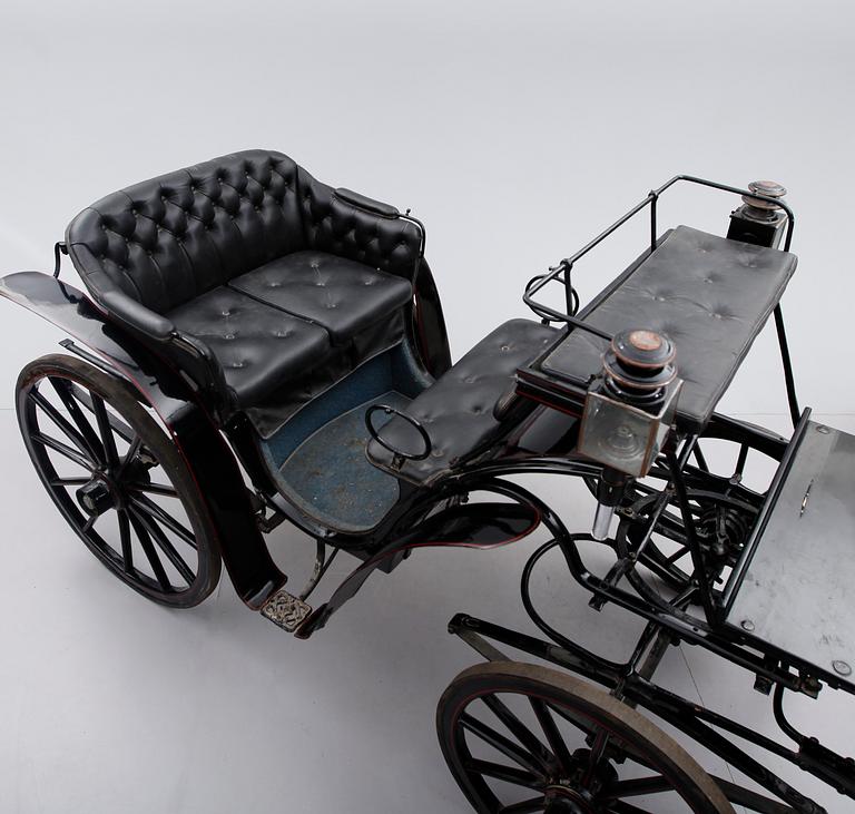 HÄSTVAGN, sk Viktoria vagn, sekelskiftet 1900.
