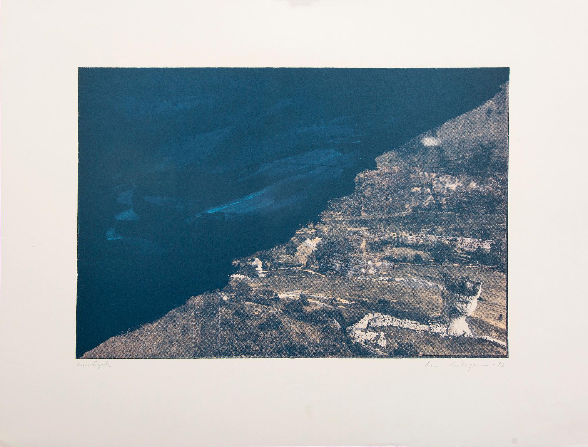 Ola Billgren, color lithograph, signed -82 trail print.