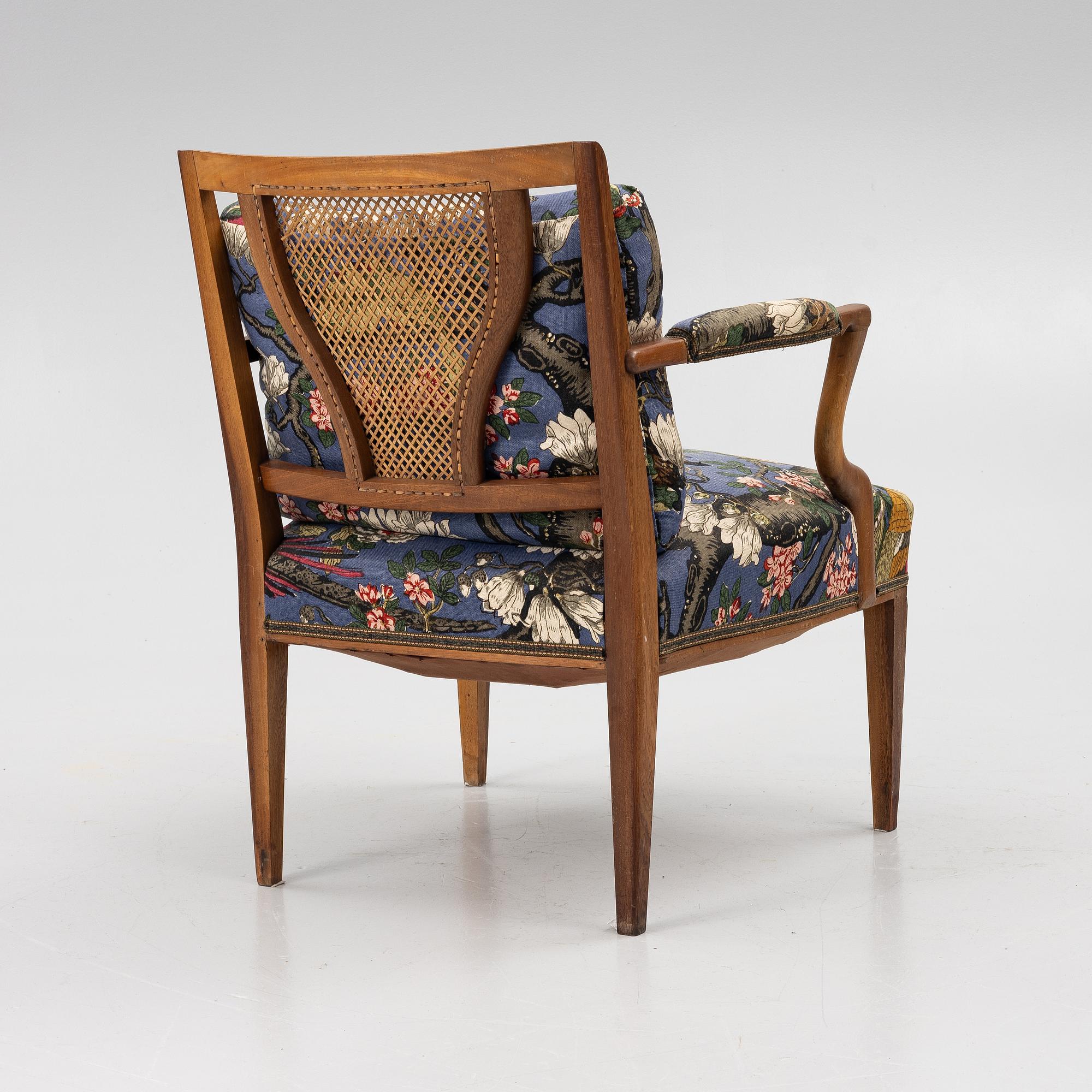 Josef Frank, a model 969 armchair, Firma Svenskt Tenn, Sweden.