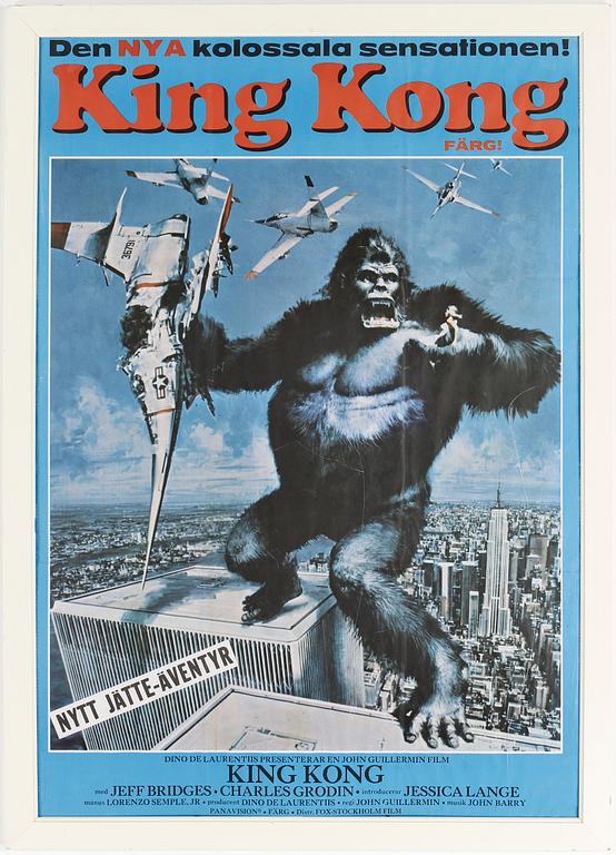 FILMAFFISCH, "King Kong", 1976.