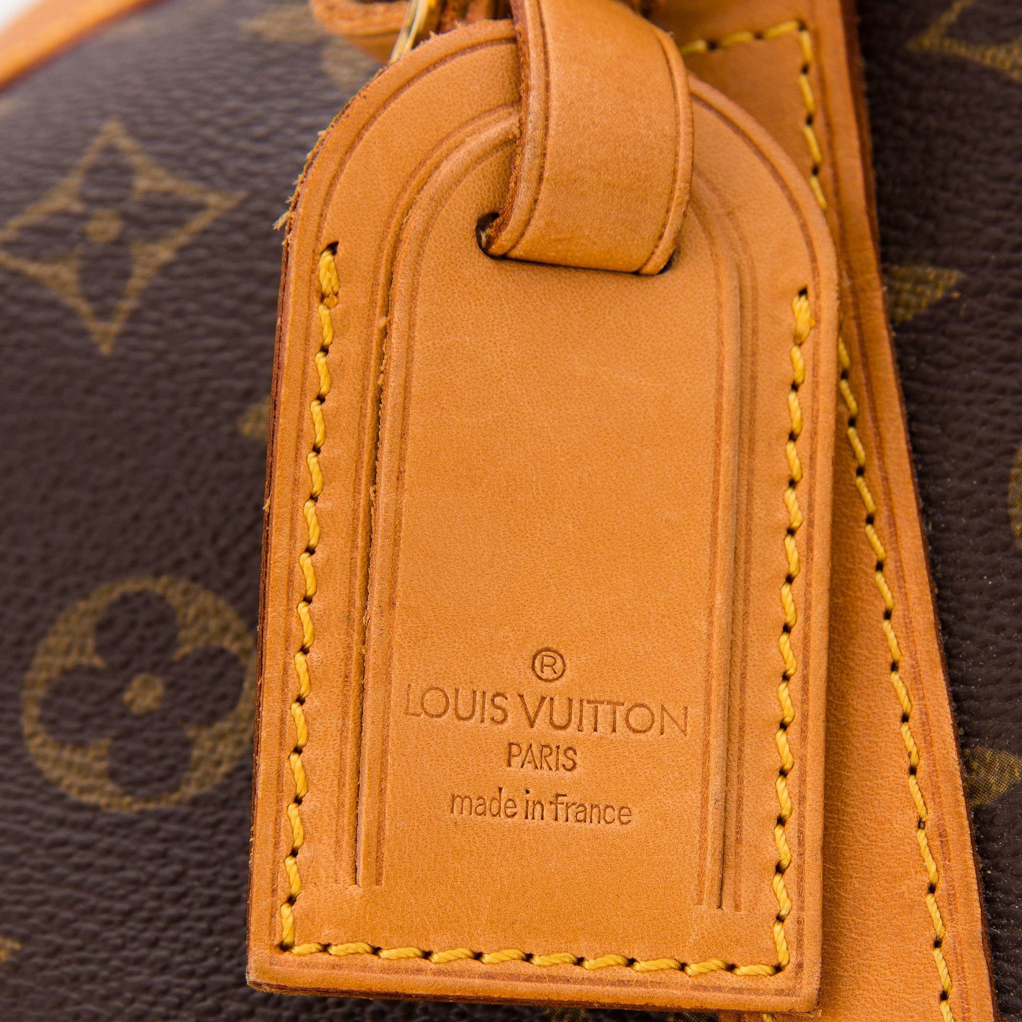 MONOGRAM CANVAS KEEPALL 35 BAG.