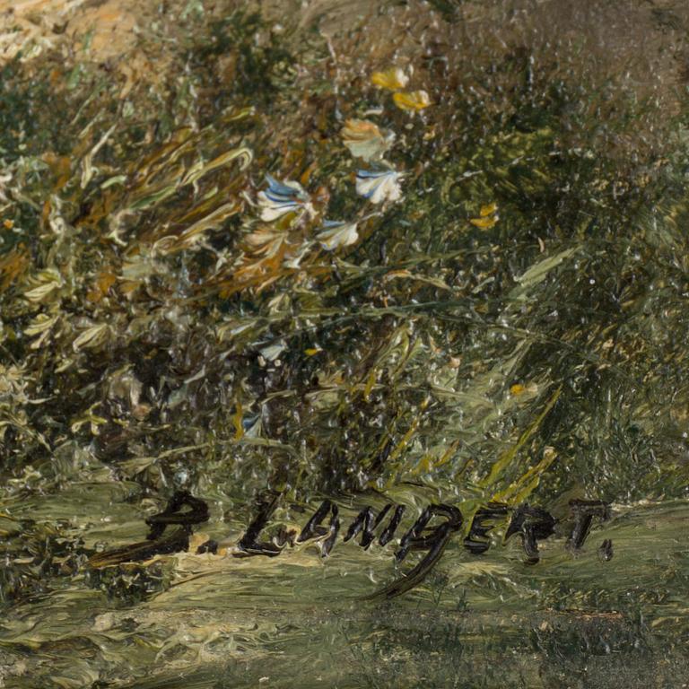 KARL KAUFMANN, oil on panel, signed B. Lambert.