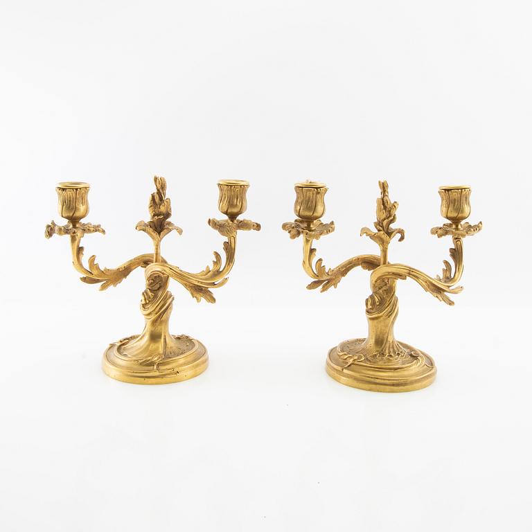 Candelabras a pair Louis XV style approximately 2900.