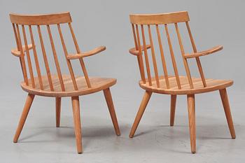 KARMSTOLAR, ett par, "Sibbo", Yngve Ekström, 1900-talets andra hälft.