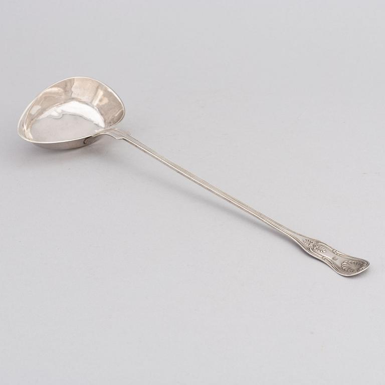 A Swedish Silver Laddle, mark of JA Selling, Härnösand 1869.