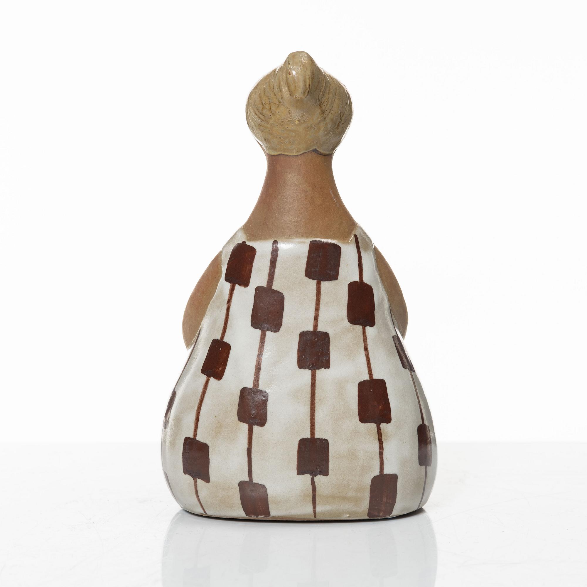 Lisa Larson, figurin, stengods, "Charlotta", Gustavsberg.