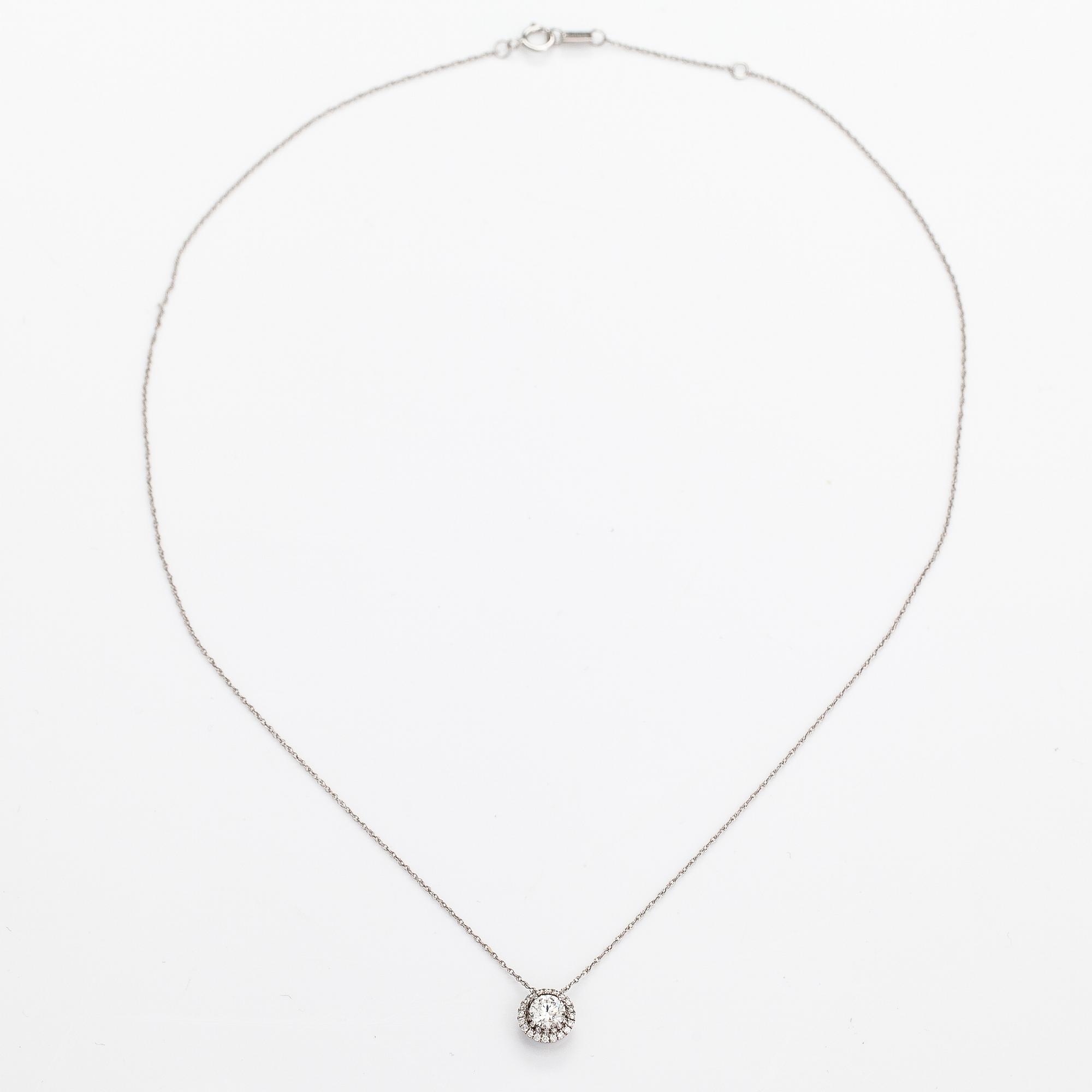 Kaulakoru, 14K valkokultaa, timantteja n. 1.16 ct yht. Westerback/Kultajousi, Helsinki 2016.