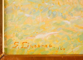 GARIBALDI LINDBERG, olja på duk, sign o dat 1916.