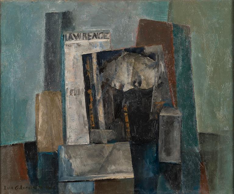 Eva Cederström, oil on canvas, signed and dated -61.