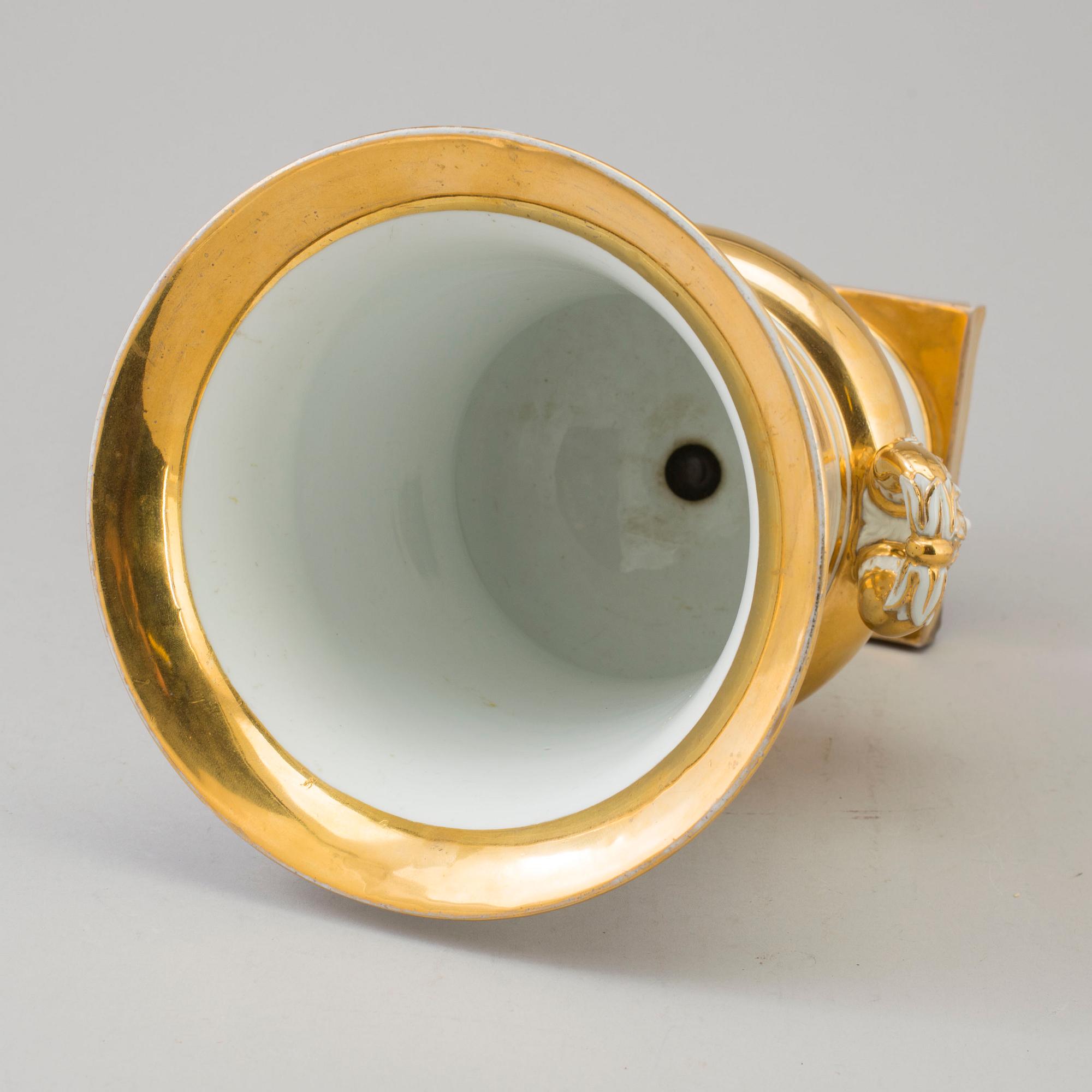 URNA, Meissen, porslin, Tyskland, 1800-tal.