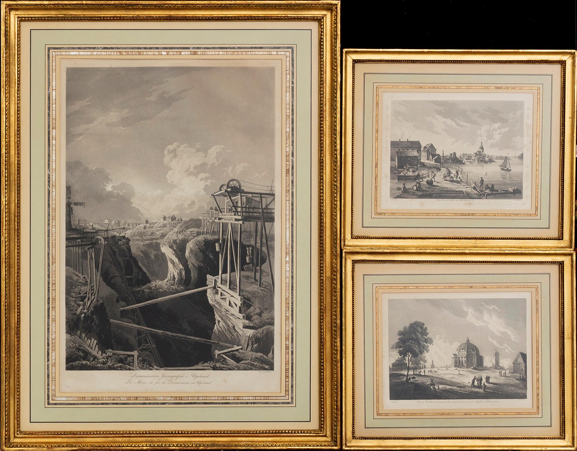 3 PRINTS by JOHAN FREDRIK MARTIN,