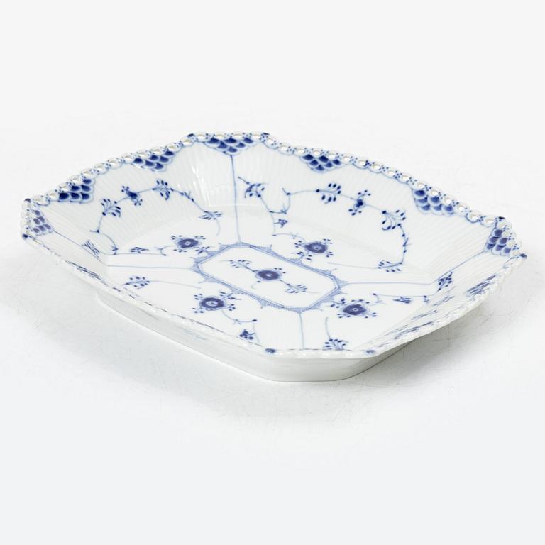 Royal Copenhagen, a 77-piece porcelain dinner service, 'Blue Fluted', full lace, Denmark, 1950's-70's.