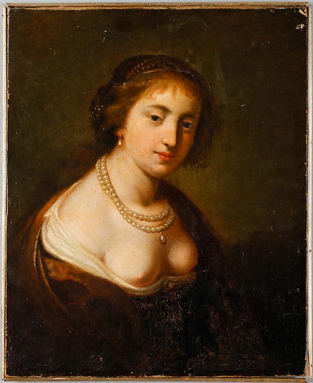 REMBRANDT HARMENSZ, efter, olja på duk, ej signerad, 1700-/1800-tal.