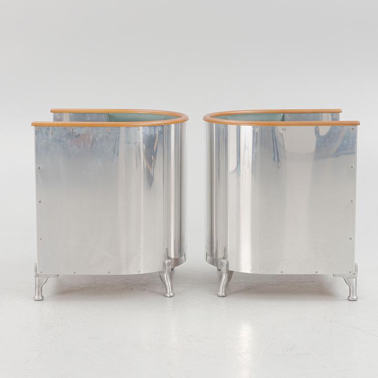 Mats Theselius, a pair of 'Aluminium Chair' armchairs, Källemo.