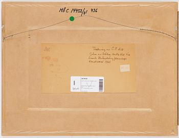 Carl Fredrik Hill, Horse with figure in Roman chariot.