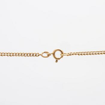 An 19K gold necklace by K & E Carlson Gothenburg 1945.