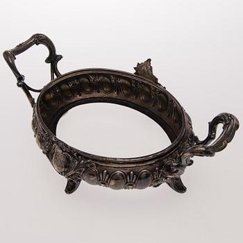 JARDINJÄR, silver och glas, Gustav Lindell, Tammerfors 1898.