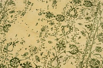 Rug, India, wool and silk with bamboo, approx. 230 x 173 cm.