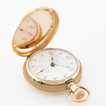 Elgin, pocket watch, hunter, 54 mm.