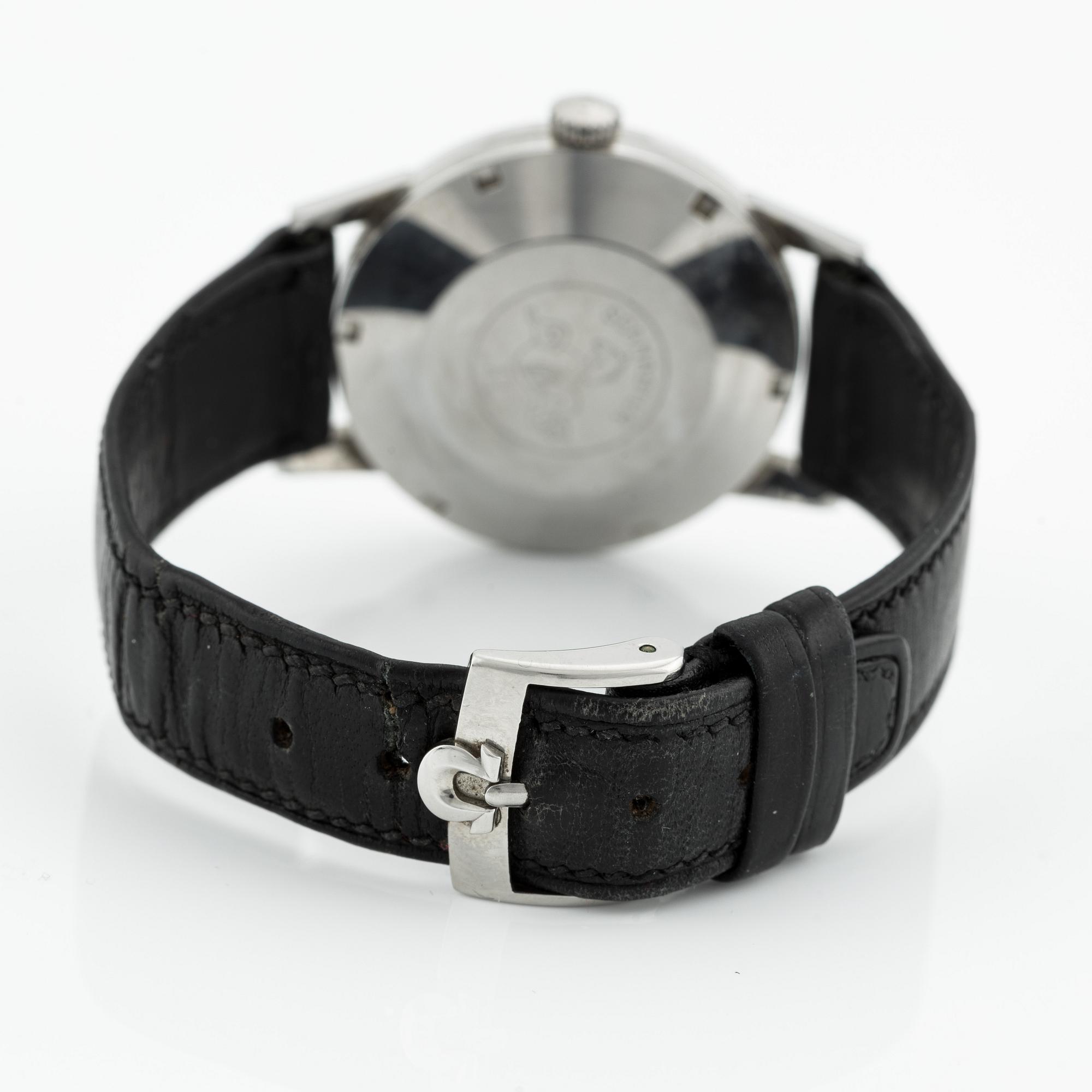 Omega, Seamaster 30, "Grey Linen Dial", wristwatch, 35 mm.