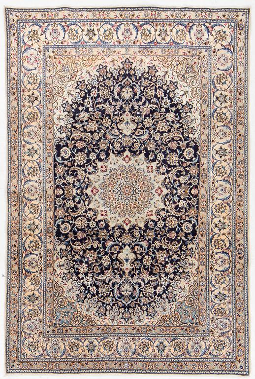 Rug, Nain, part silk, approx. 284 x 187 cm.