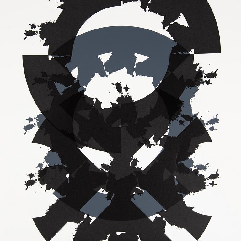 Raul Meel, färgserigrafi, 1989, signerad 3/50.