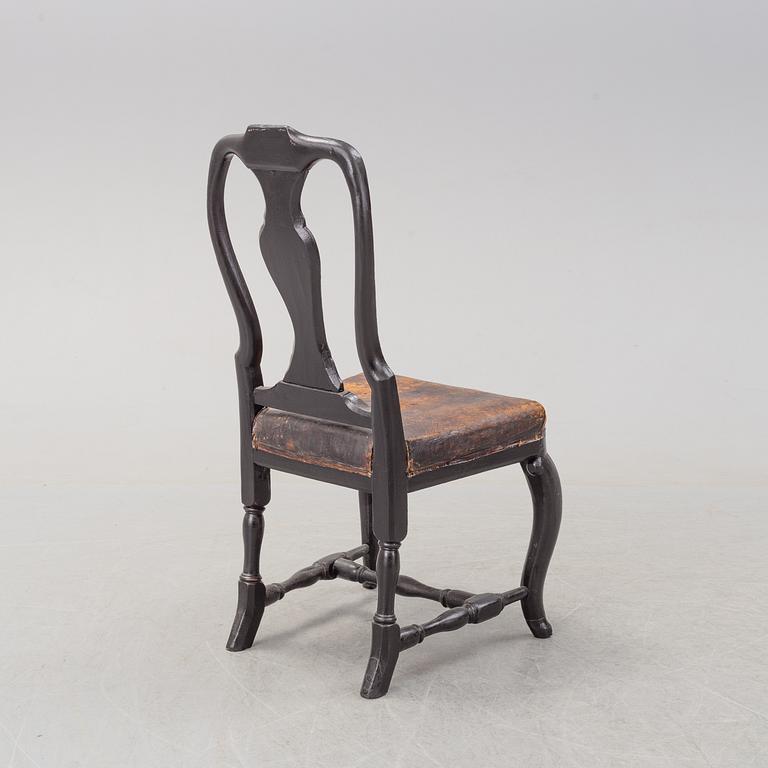 An 18th century rococo chair.