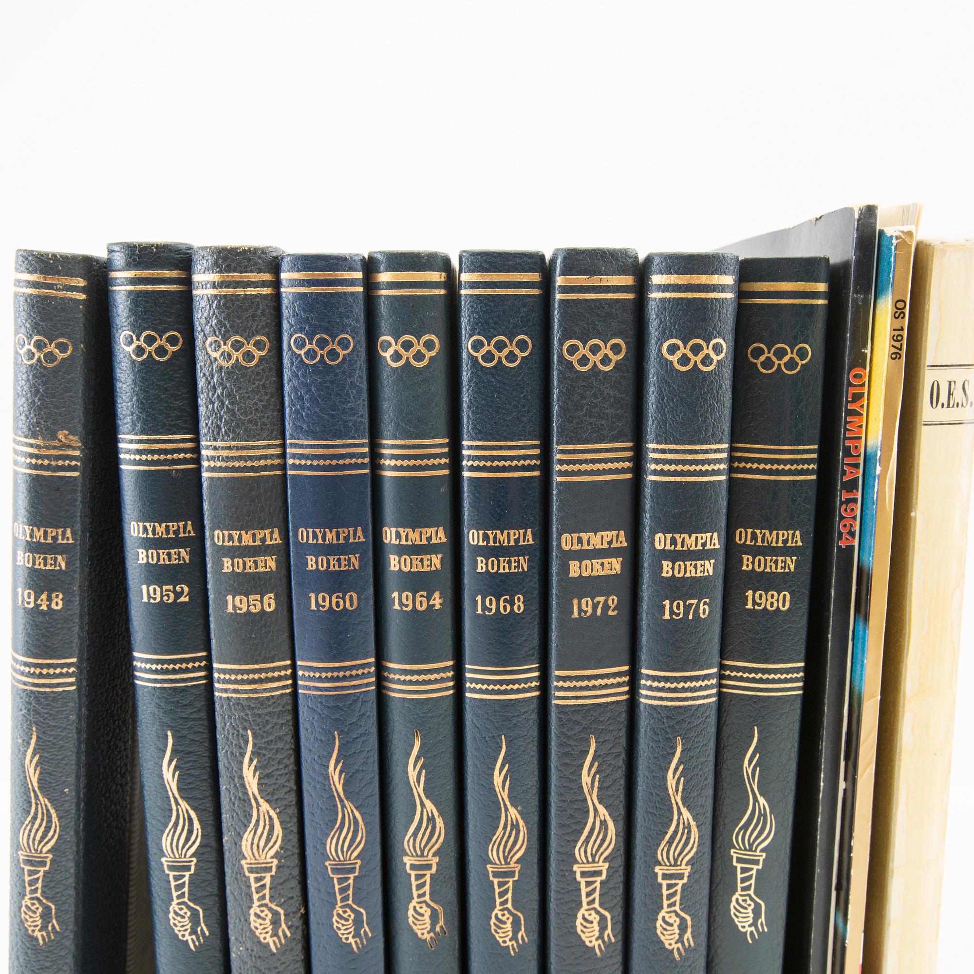 Books 13 vol "The Olympic Book" and various publications.