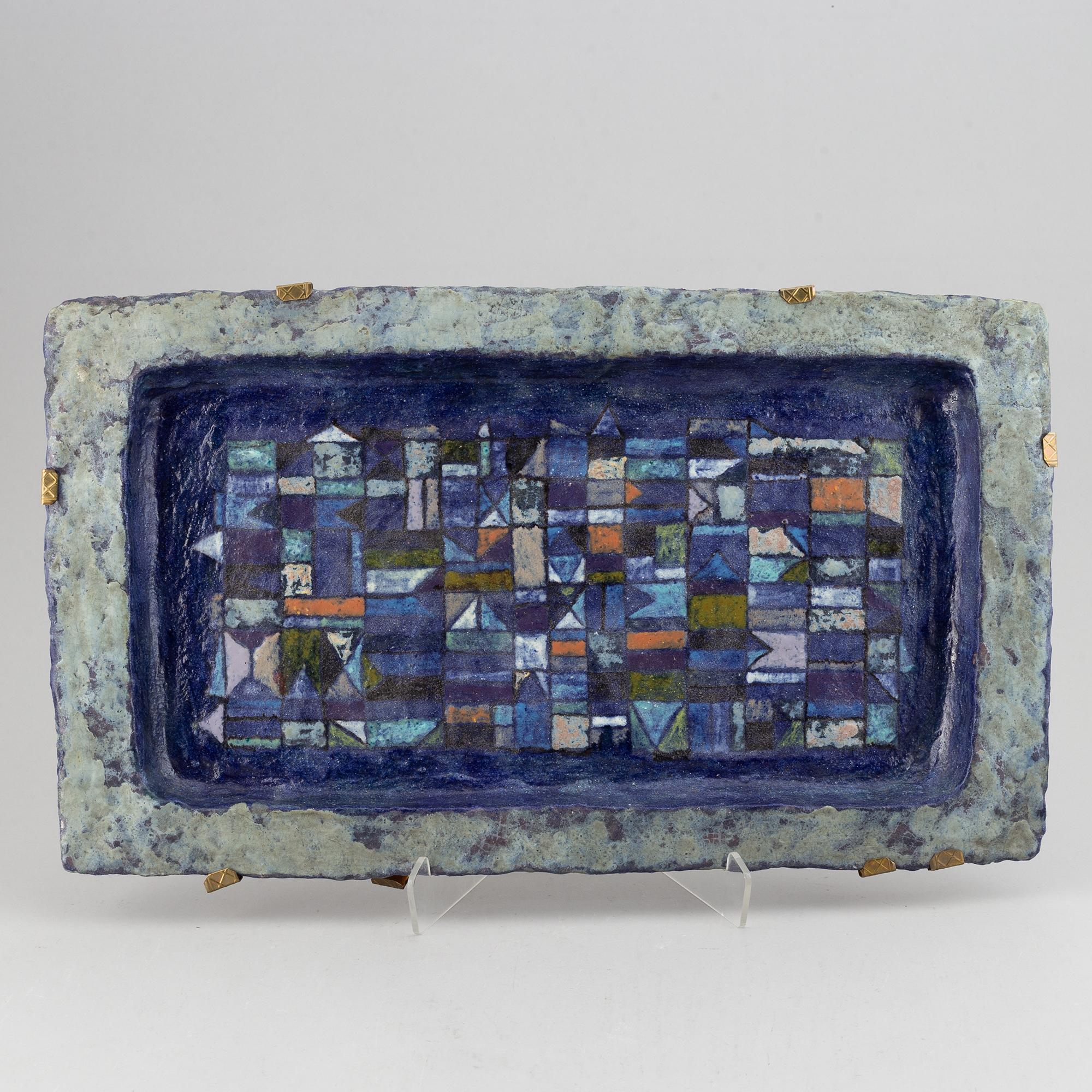 Ulisse Pagliari, a ceramic dish, Italy 1950-60's.