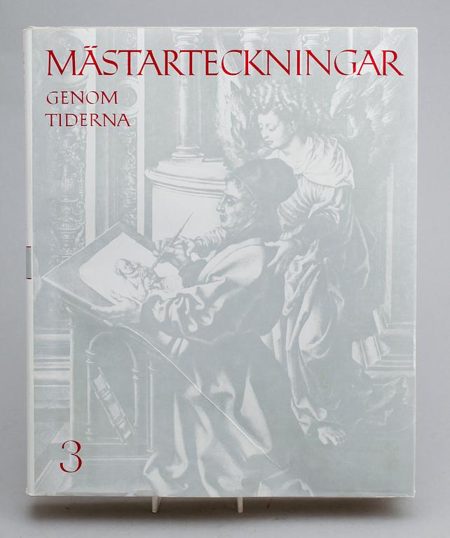 BÖCKER, 8 volymer, "Mästarteckningar Genom Tiderna", Allhems Förlag 1965.