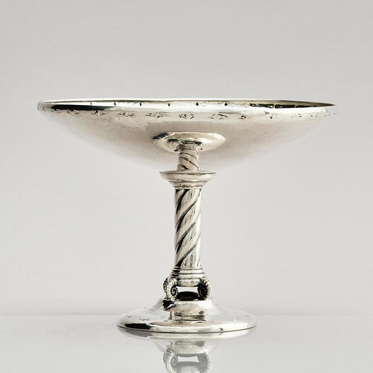 W.A. Bolin, a silver bowl, Stockholm, Sweden 1923.