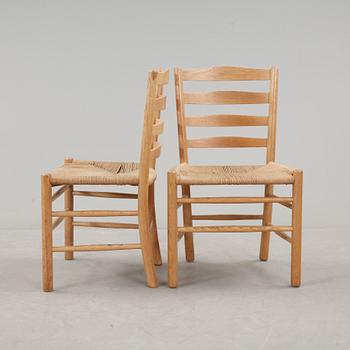 STOLAR, 6 st, "Kyrkstolen/Kirkestolen", Kaare Klint, Fritz Hansen, 1900-talets andra hälft.