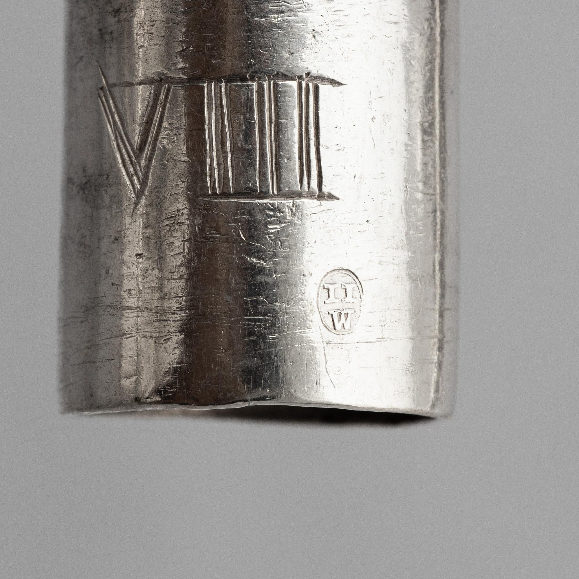 Kungliga kandelabrar, ett par, för två ljus, silver, Österrike, lgnaz Joseph Würth, Wien 1779, Louis XVI.