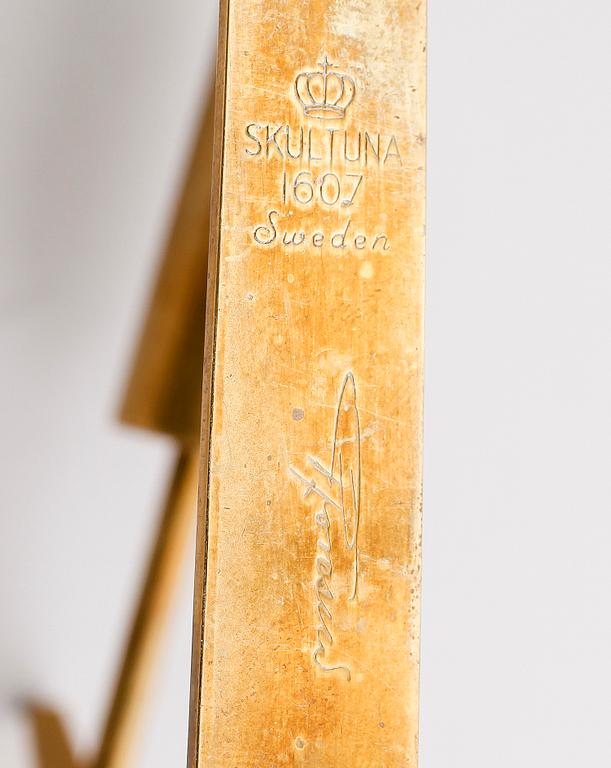 VÄGGLAMPETER, 1 par, "Pendel", Pierre Forsell, Skultuna.
