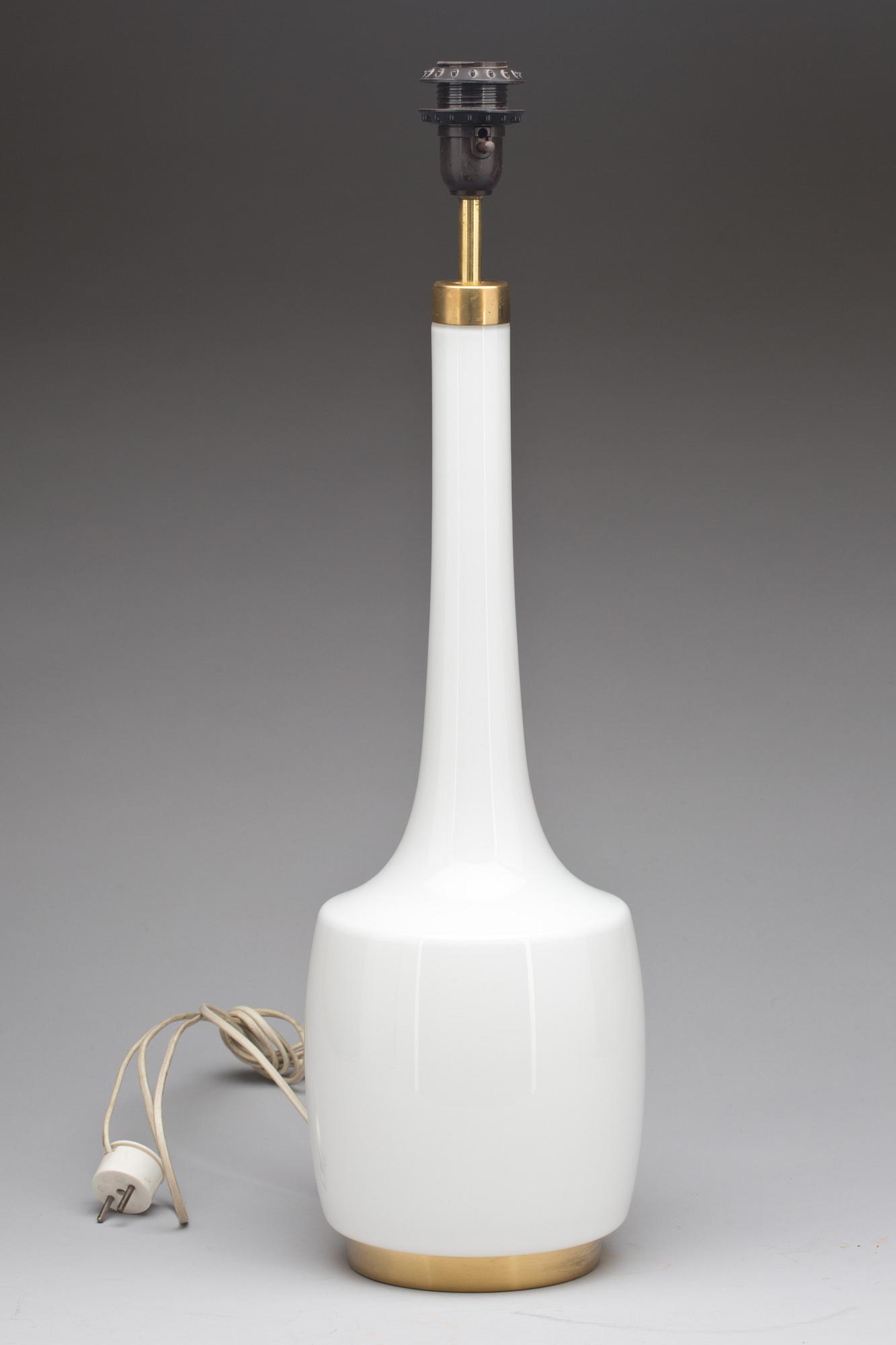 BORDSLAMPA, glas, Bergboms, 1900-talets andra hälft.