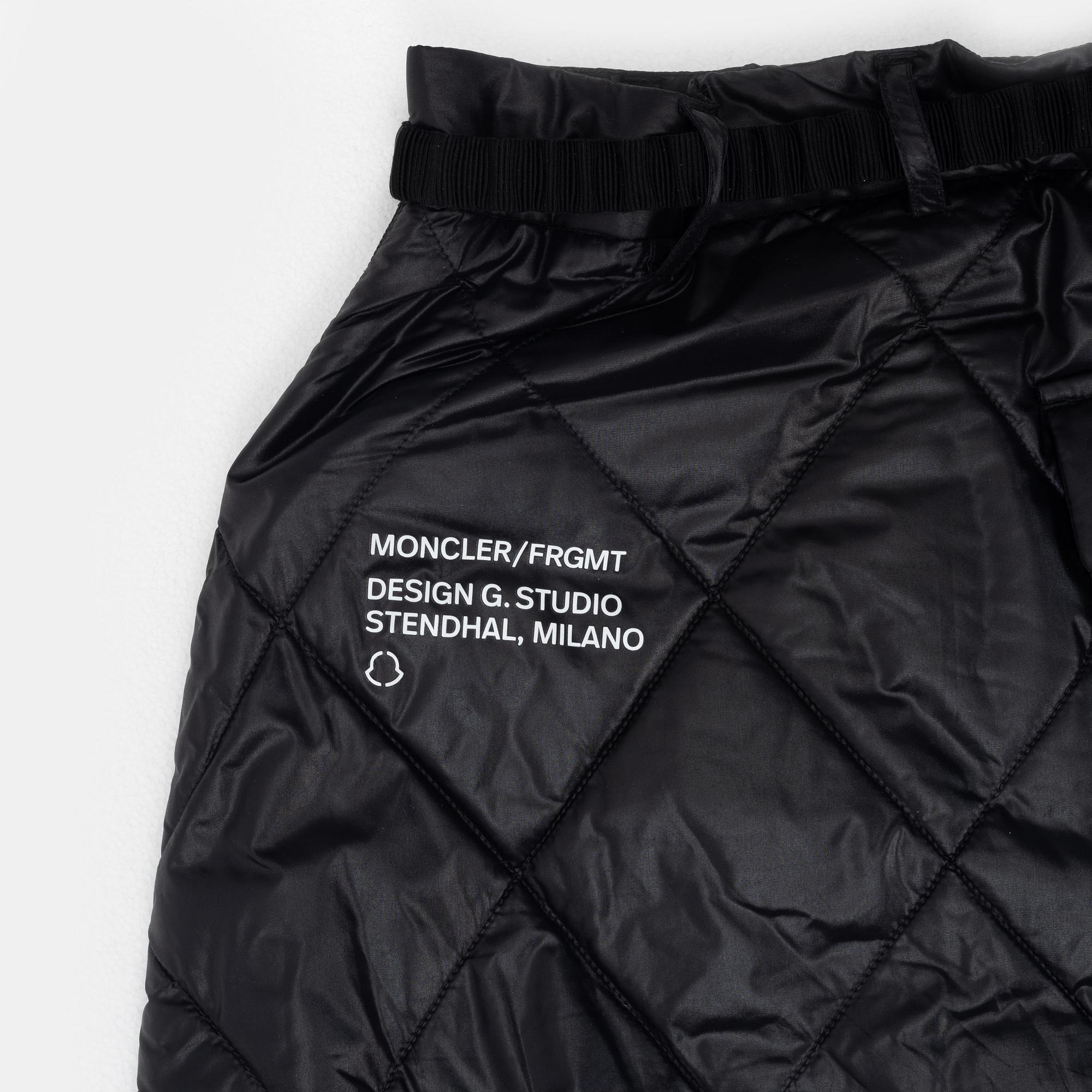 Moncler, A 'FRGMT Hiroshi Fujiwara', down jacket and skirt, size 38.
