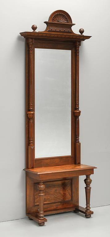 SPEGEL med KONSOLBORD, nyrenässans, 1800-talets slut.