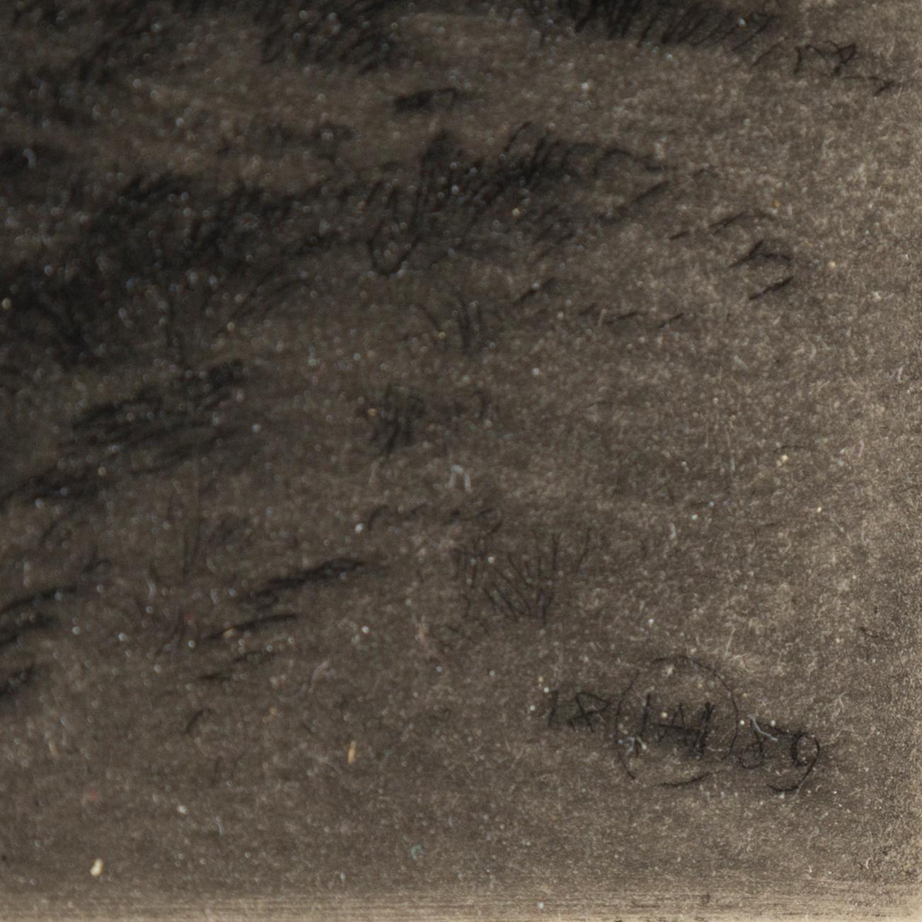 AXEL HERMAN HÄGG, Etching, 1889, 
signed in plate.