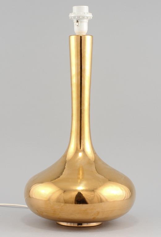 BORDSLAMPA, porslin, troligen Wards Ateliéer AB, Tibro, omkring 1970.