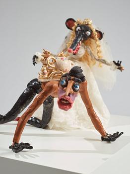 Nathalie Djurberg & Hans Berg, "The Brain Has Corridors - Rat Bride".