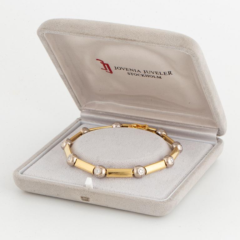 ARMBAND, med briljantslipade diamanter.