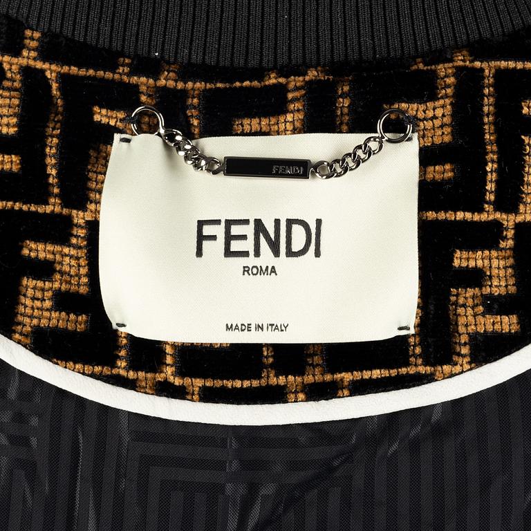 Fendi, baseball-style jacket, size It 40.