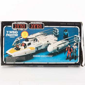 STAR WARS, B-wing fighter och Y-wing fighter i kartonger, 1983.