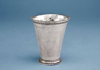 467. A SILVER BEAKER.