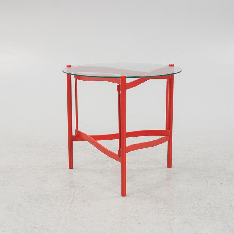 A 21st century glass and birch coffee table "Tema" design Hans Johansson for Karl Andersson &Söner, Sweden.